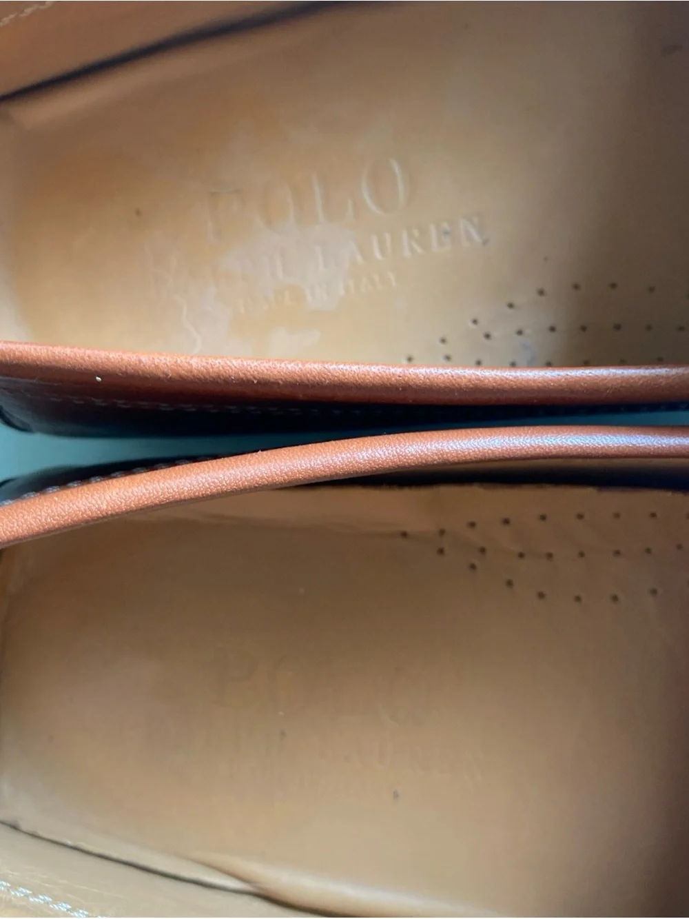 Ralph lauren polo Men's Leather Penny Loafers in Cognac Brown size 8.5